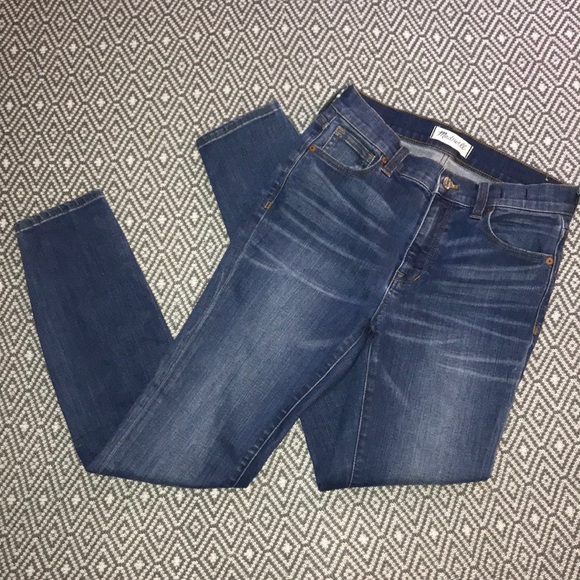Madewell High Riser Skinny Jean Dark Atlantic Wash - Picture 2 of 8
